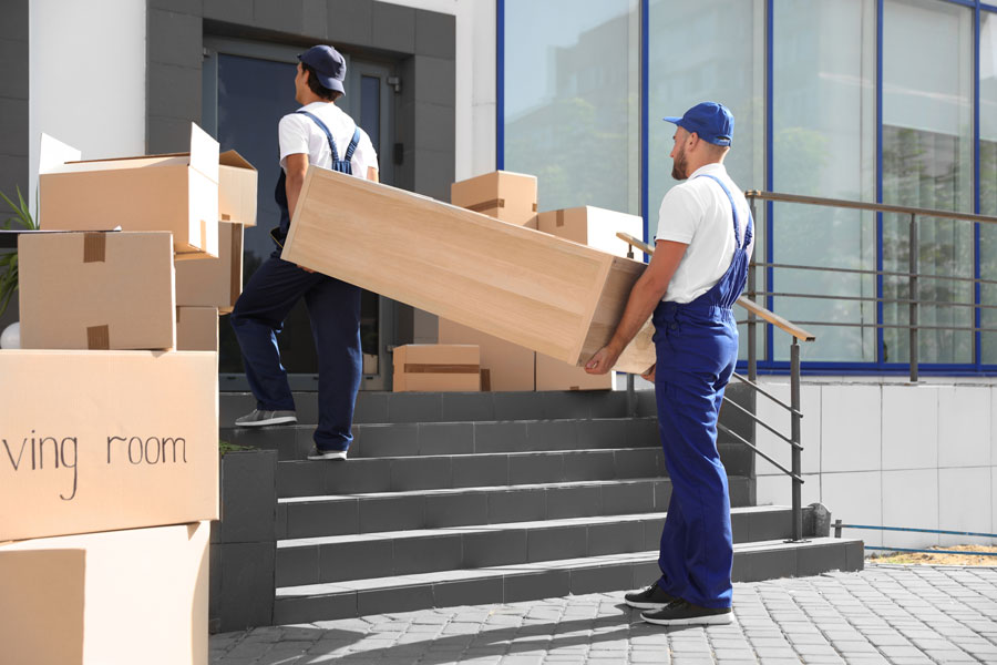 Ordonez Movers Unloading Boxes